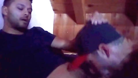 Gay 2nd time in 3 years sucking his friend's huge cock